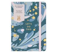 Busy B A6 Day a Page Undated Planner Diary - Compact Design with Great for Using when Required - Daily Schedule, Timings, Notes Pages, Day to a Page Layout, To Do's, Priorities & Elastic Closure Band