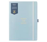 Busy B Budget Book - Cloud Blue - Monthly Budget Planner with Handy Receipt Storage Pockets and Pen Loop