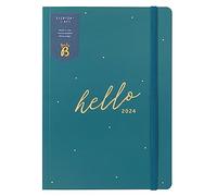 Busy B Everyday Diary January to December 2024 - A5 Pine - Week to View Planner with Notes
