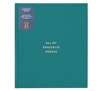 Busy B Large Address Book - Pine - All your Favourite Peoples' Addresses in the One Place - A-Z Tabs, Room to Log 412 Addresses, 30 Address Change Stickers & Handy Storage Pocket - 20 x 17cm