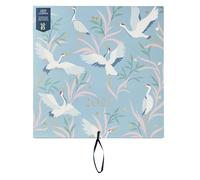 Busy B Large Family Wall Calendar 2025 - Blue Birds Design with 5 Columns & Storage Pockets - Monthly 2025 Calendar for Busy Families with Colour-Coded Stickers - 30.5 x 30.5cm