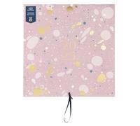 Busy B Large Family Wall Calendar 2025 - Pink Spray Design with 5 Columns & Storage Pockets - Monthly 2025 Calendar for Busy Families with Colour-Coded Stickers - 30.5 x 30.5cm