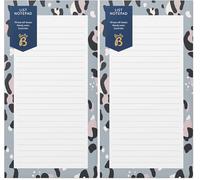 Busy B List Note Pad with 70 Tear-Off Sheets - Blue (Pack of 2)