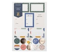 Busy B Stickers - Two Sheets of Gifting Stickers, Multi-Colour