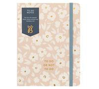 Busy B to Do Notes - Two Tear-Off List Pads with Elastic Clsoure and Pen Loop - Pink Daisy