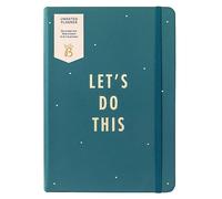 Busy B Undated Planner - Pine - Faux Leather Life Planner Diary with Undated Daily Schedule, Notes and To Do’s and Priorities with Elastic Closure and Ribbon Page Marker - FSC® Certified