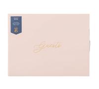 Busy B Wedding Guest Book - Pink Vegan Leather Cover - 64 Pages
