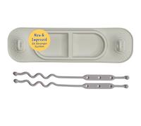 Busy Baby Silicone Suction Mat - Easy-Clean Feeding Placemat Holds in Place. For Babies Aged 4 Months and Up, with Straps for Toys. Aids Self Feeding, Motor and Cognitive Skills Development. Tan