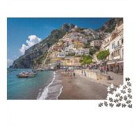 Busy Beaches on The Amalfi Coast Puzzle 1000pcs (75x50cm) Puzzles, Die Für Erwachsene Und Personen Ab 14 Jahren Geeignet Sind