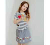 Busy Bee Applique Skirt Lilly + Sid Blue 2-3 Years