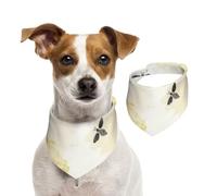 Busy Bee,Dog Bandanas Cotton Pet Scarf Adjustable Bibs for Pet,M