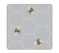 Busy Bee Grey Set OF 4 Coasters