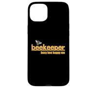Busy Bee Happy Me Cute Beekeeper and Honeybee Case for iPhone 15 Plus