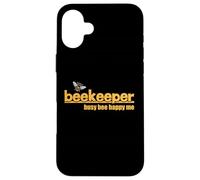 Busy Bee Happy Me Cute Beekeeper and Honeybee Case for iPhone 16 Plus