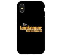 Busy Bee Happy Me Cute Beekeeper and Honeybee Case for iPhone X/XS
