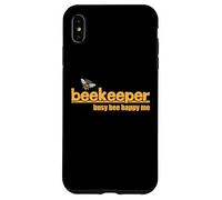 Busy Bee Happy Me Cute Beekeeper and Honeybee Case for iPhone XS Max