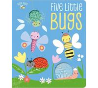 Busy Bees Five Little Bugs ( Counting touch and feel board book) Silicone touches
