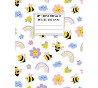 Busy Bees ~ My First Draw and Write Journal: Kids Primary Composition Notebook with Picture Space | Half-Page Primary Ruled (Dotted Midline) | 100 ... with Name (Little Noodlings ~ Busy Bees)