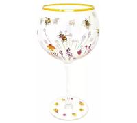 Busy Bees Balloon Glass Gin & Tonic Floral Bumble Bee Balloon Goblet