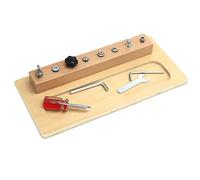 Busy-Board Accessories Screwing Puzzle Assemble Wood Busy-Board Toy Sensory Kids Screw Nut Sensory Board