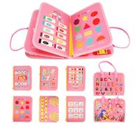 Busy Board for Toddlers Busy Book Montessori Toy Educational Preschool Sensory Board Quiet Baby Activity Book for Motor Skills Learning, Toys Travel for Plane Journey Car for 1 2 Years Old Boy Girl