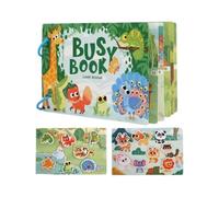 Busy Board - Montessori Educational Kids Activitybundle, Busy Board, Activity Sensory Book Offers Preschool Educational Skill Learning, Quiet Travel Toys, Sensory Board Toys For Fine Motor Skills (A)