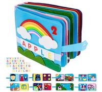 Busy Board Montessori Toys For 1+ Year Old Girls Boys, Toddler Sensory Board for Fine Motor Skills, Preschool Educational Birthday Learning Toys Activity Boards, Kids Gifts Airplane Car Travel Toy