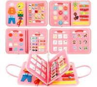 Busy Board Montessori Toys for Kids 3 4 5 6 7 8 Year Old Girls Boys, Sensory Busy Books for Toddlers, Quiet Educational Activity Sensory Board for Toddler Travel Airplane Car, Gifts Christmas