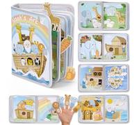 Busy Book Montessori Toys for 1 2 Year Old Toddlers, Noah's Ark 10-Pages