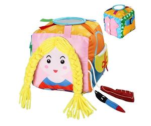 Busy Box - Training Station, 1 Piece Motor Skill Board For Youth Development, Interactive Device With Practical Habit Tasks For Growth, Educational Play, Foundational Tool For Preschool, Schoo