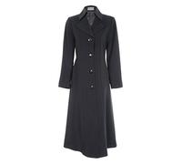 Busy Clothing Women Black Long Trench Coat Mac 14