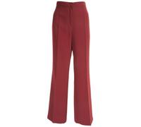 Busy Clothing Women Smart Trousers Burgundy Red 12 Short