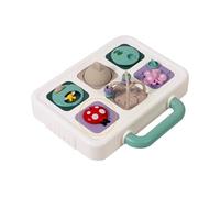 Busy Cube Sensory Toy - 6-in-1 Interactive Educational Toys, Animal Puzzle Sliding Learning Activity for Kids, Hands On Exploration Problem Solving Toy, Sensory Play, Early Learning Development Game