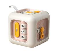 Busy Cube Toy for 1 Year Old - 6-in-1 Montessori Sensory Activity Cube for Babies 12-18 Months - Educational Travel Toys for Toddlers to Develop Fine Motor Skills & Hand-Eye Coordination