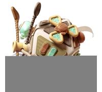 Busy Cube Toys Sensory Exploration Kit, Cognitive Growth Tool, Interactive Learning Companion | for Car Seat, Airplane Travel, Home, Nursery, Classroom, Engagement Pr