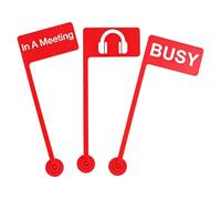 Busy Desk Flag | Funny Focus Indicator Sign - Red Alert Office Desk Flag,for Women Home Work Computer Station School Coworker Desktop Laptop