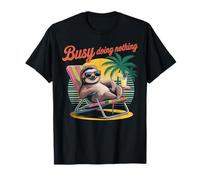 Busy Doing Nothing Relaxed Sloth T-Shirt
