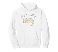 Busy Doing Nothing Sleeping Cat Funny Cute Pullover Hoodie