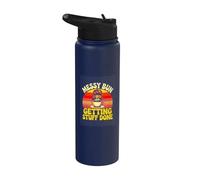 Busy Mom Messy Bun Getting Stuff Done Quote Stainless Steel Insulated Water Bottle