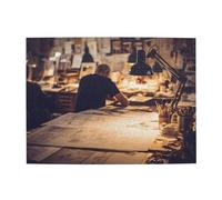 Busy Painting Studio Horizontal Wooden Puzzle 500 Pcs Develop Hands-on Skills for Relax and Parent-Child Interaction