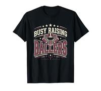 Busy Raising Ballers American Football Mom T-Shirt