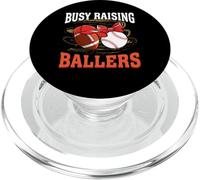 Busy Raising Ballers football baseball mom women leopard PopSockets PopGrip for MagSafe