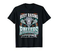 Busy Raising Ballers Lacrosse Mom T-Shirt