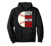 Busy Raising Ballers Season Loading Baseball Parent Mom Dad Pullover Hoodie