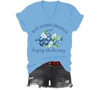 Busy Raising Disciples & Buying Blueberries Shirt, Busy Raising Disciples and Buying Blueberries V-Neck Tshirt
