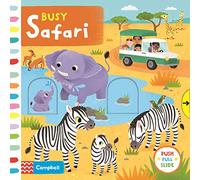 Busy Safari: A Push, Pull, Slide Book (Campbell Busy Books, 48)