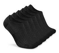 Busy Socks No Show Merino Wool Athletic Running Socks for Men Women,Low Cut Thin Soft Sport Wool Socks with Non-Slip Grips - black - L-X-L