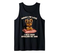 Busy Spoiling My Dog Yorkshire Terrier Puppy Lover Pup Owner Tank Top