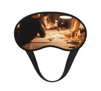 Busy Studio Blackout Sleep Mask for Travel Meditation Yoga Light Comfort Eye Mask with Elastic Strap