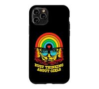 Busy Thinking About Girls Gay Pride Lesbian Rainbow Woman Case for iPhone 11 Pro